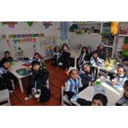Festejos por el Día de la Bandera con los niños de Jardín